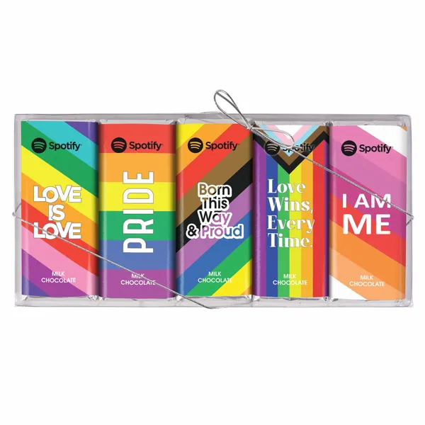 Pride 5 Pack Chocolate Bar Set - Custom Patch
