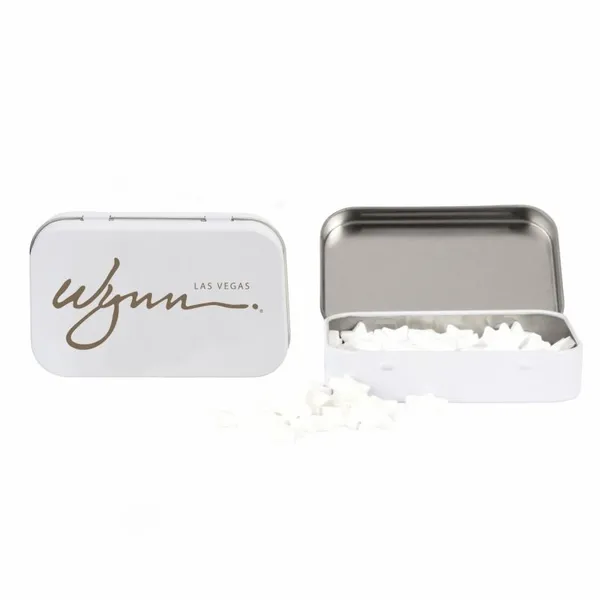 Rectangular Tin with Star Shaped Mints - Custom Patch