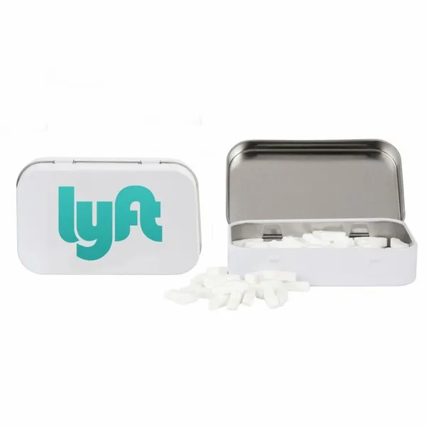 Rectangular Tin with Car Shaped Mints - Custom Patch