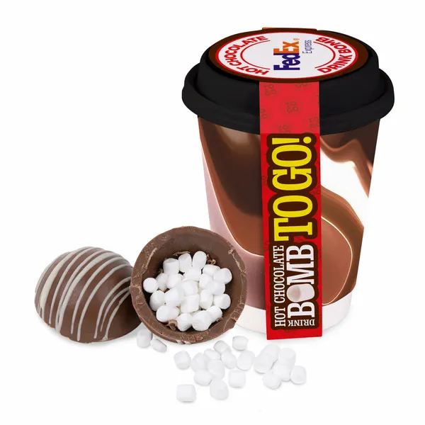 To-Go 12 oz. Cup with Hot Cocoa Bomb - Custom Patch