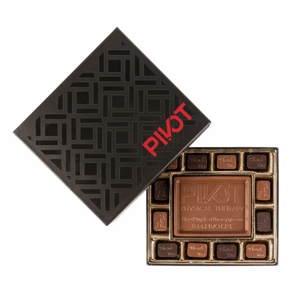 Small Custom Chocolate Delight Gift Box 8" - Custom Patch