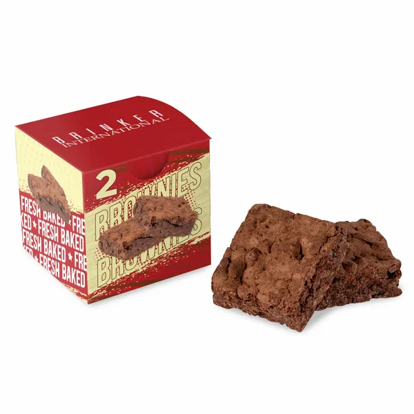 Fresh Beginnings 2 Fudge Brownies in Cube - Custom Patch