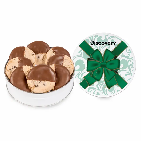 Fresh Beginnings Dipped Chocolate Chip Cookie Tin (Small) - Custom Patch