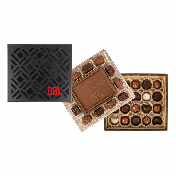 Custom Chocolate Delight Gift Box With Gourmet Truffles - Custom Patch