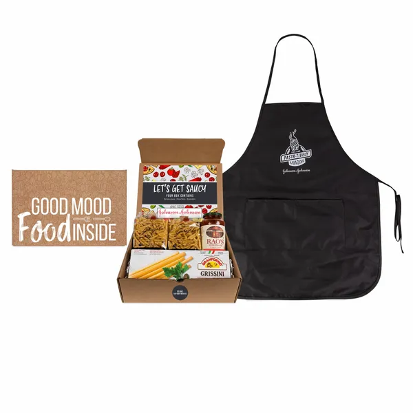 Lets Get Saucy- Italian Gourmet Kit with Apron - Custom Patch