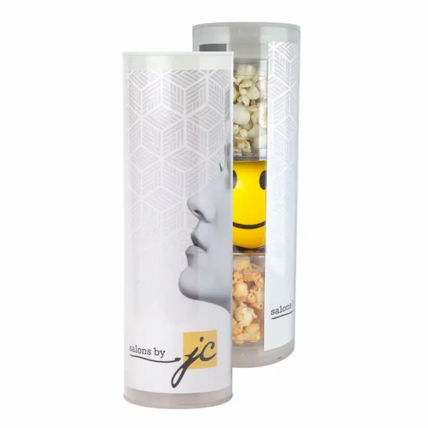 3 Piece Gift Stress Relief Popcorn Tube - Custom Patch