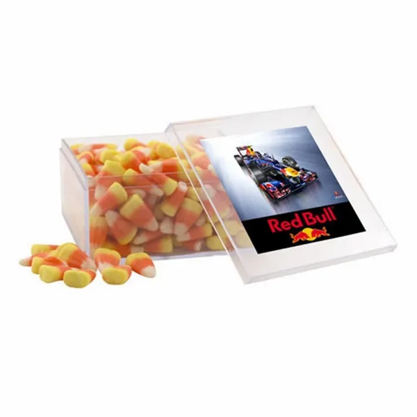 Acrylic Box with Candy Corn - Large - Custom Patch