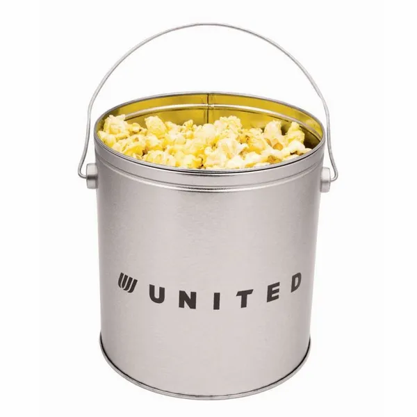 One Gallon Popcorn Tin - Butter Popcorn - Custom Patch