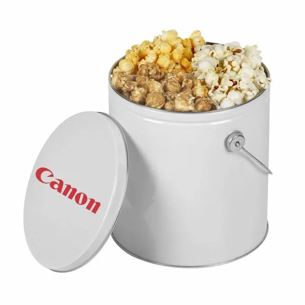 One Gallon Popcorn Tin - Trio Popcorn - Custom Patch