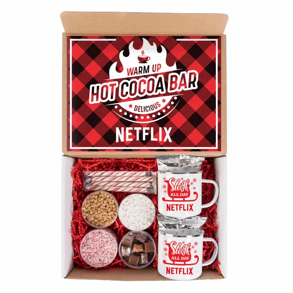 Hot Cocoa Bar Kit with 2 Mugs - Custom Patch