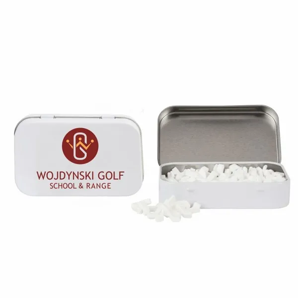 Rectangular Tin with Golf Club Shaped Mints - Custom Patch