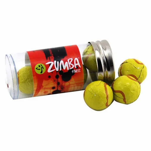 Tube with Choc Tennis Balls - TRB610 - Custom Patch