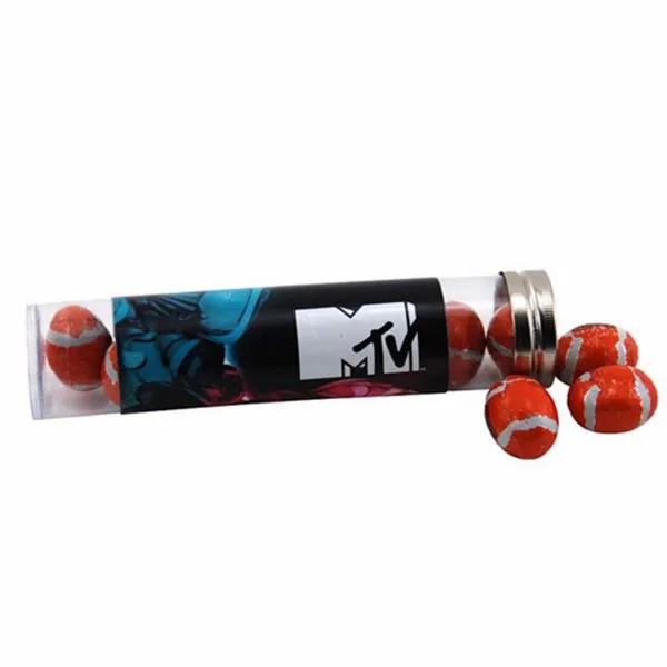Tube with Chocolate Footballs - TRB660 - Custom Patch