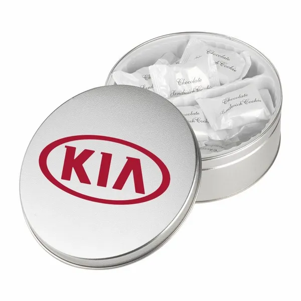 Warm Wishes Tins - Chocolate Covered Sandwich Cookie - Custom Patch