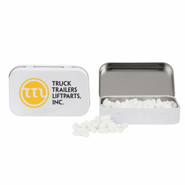 Rectangular Tin with Truck Shaped Mints - Custom Patch