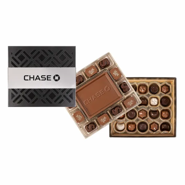 Medium Deluxe Gift Box with Silver Band - Custom Patch