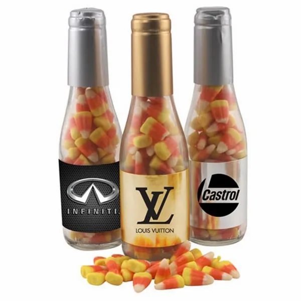 Champagne Bottle w/ Candy Corn 8" - Custom Patch