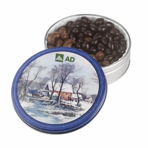 Glad Tidings Tins - Dark Choc Almonds & Milk Choc Cashews - Custom Patch