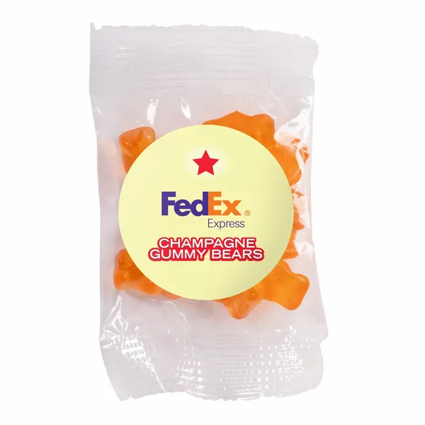 Candy By Color 1 oz. Goody Bag with Gummy Bears - Custom Patch