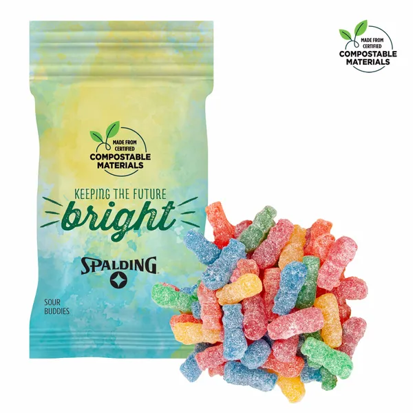 1oz ECO-Digibag, Compostable & Full Color, Sour Kids - Custom Patch