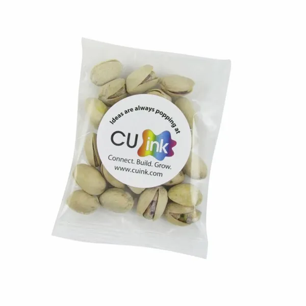 1oz. Goody Bags - Jumbo Salted Pistachios - Custom Patch