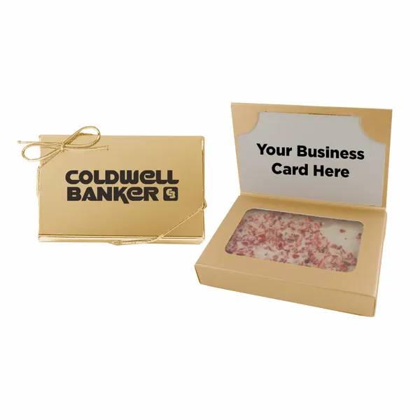 Business Card Box with Peppermint Bark - Custom Patch