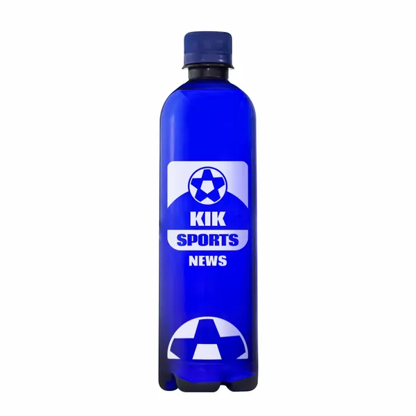16.9 oz Plastic Bullet Bottle – Screen Printed Custom Water - Custom Patch