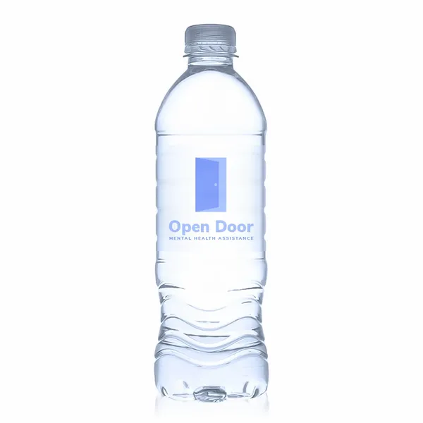 16.9 oz Standard Custom Label Water Bottles - Custom Patch