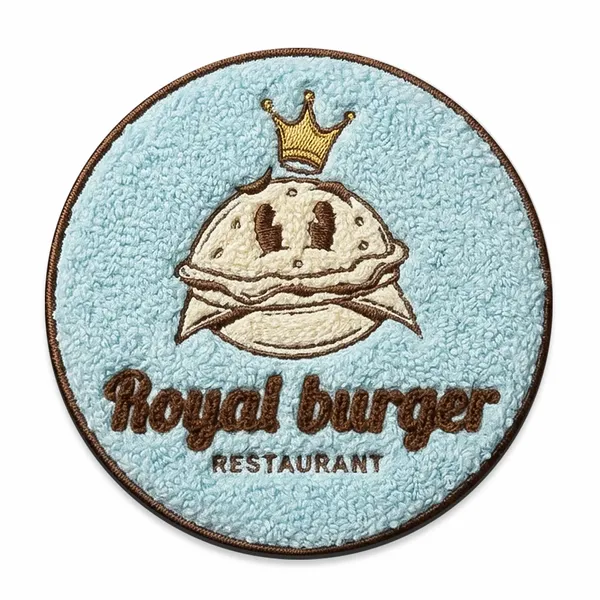 Chenille Button - Custom Patch