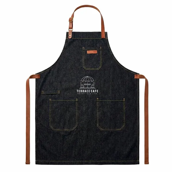 Comfort-Fit Canvas Chef Aprons - Custom Patch