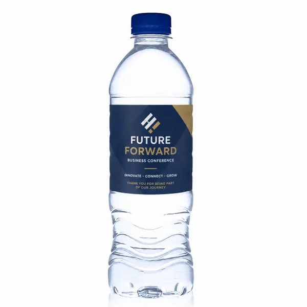 16.9 oz Standard Custom Label Water Bottles - Custom Patch