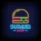 Burger Shop Neon Sign - Custom Patch