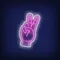 Peace Neon Sign - Custom Patch