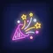 Party Hat Neon Sign - Custom Patch