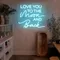 I Love You To The Moon And Back Neon Sign - Custom Patch
