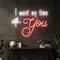 I Want My Time With You Neon Sign - Custom Patch