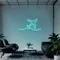 Airplane Neon Sign - Custom Patch