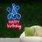 Celebrate Happy Birthday Neon Sign - Custom Patch