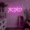 XOXO Heart Pink Neon Sign - Custom Patch