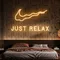 Nike Just Relax Neon Sign - Custom Patch