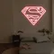 Superman Neon Sign - Custom Patch