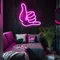Pink Shaka Hand Neon Sign - Custom Patch