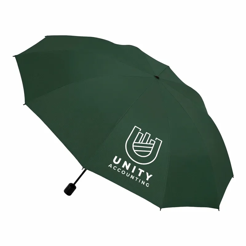 Auto Folding Umbrella - 42 In Arc - Custom Patch