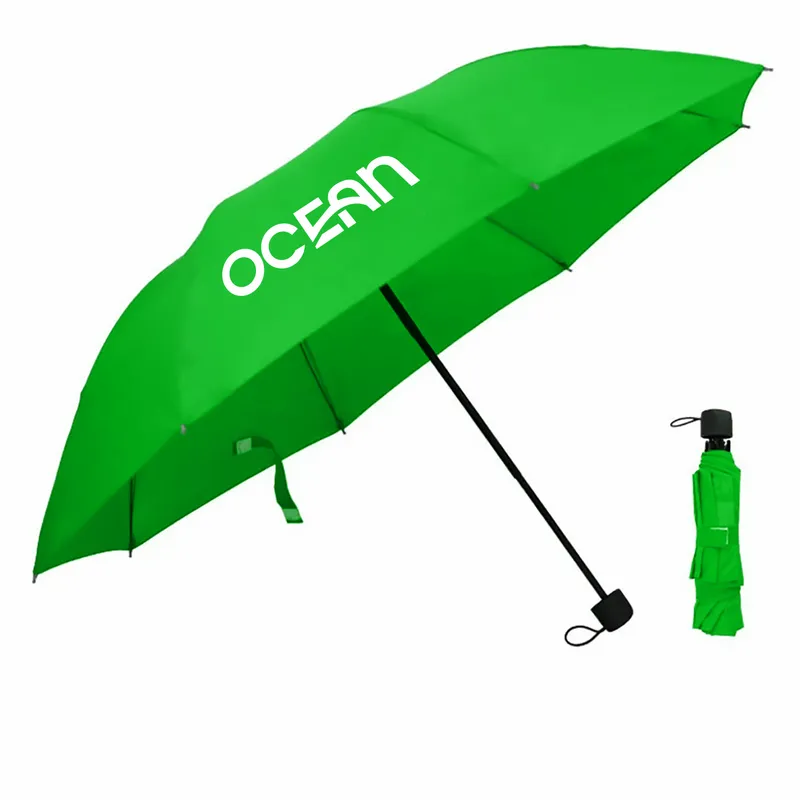 Compact Foldable Umbrella - 42 in Arc - Custom Patch