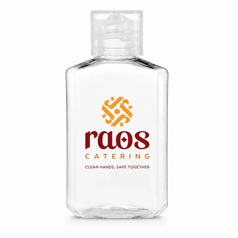 Sanitizer Octagonal Bottles - Custom Patch