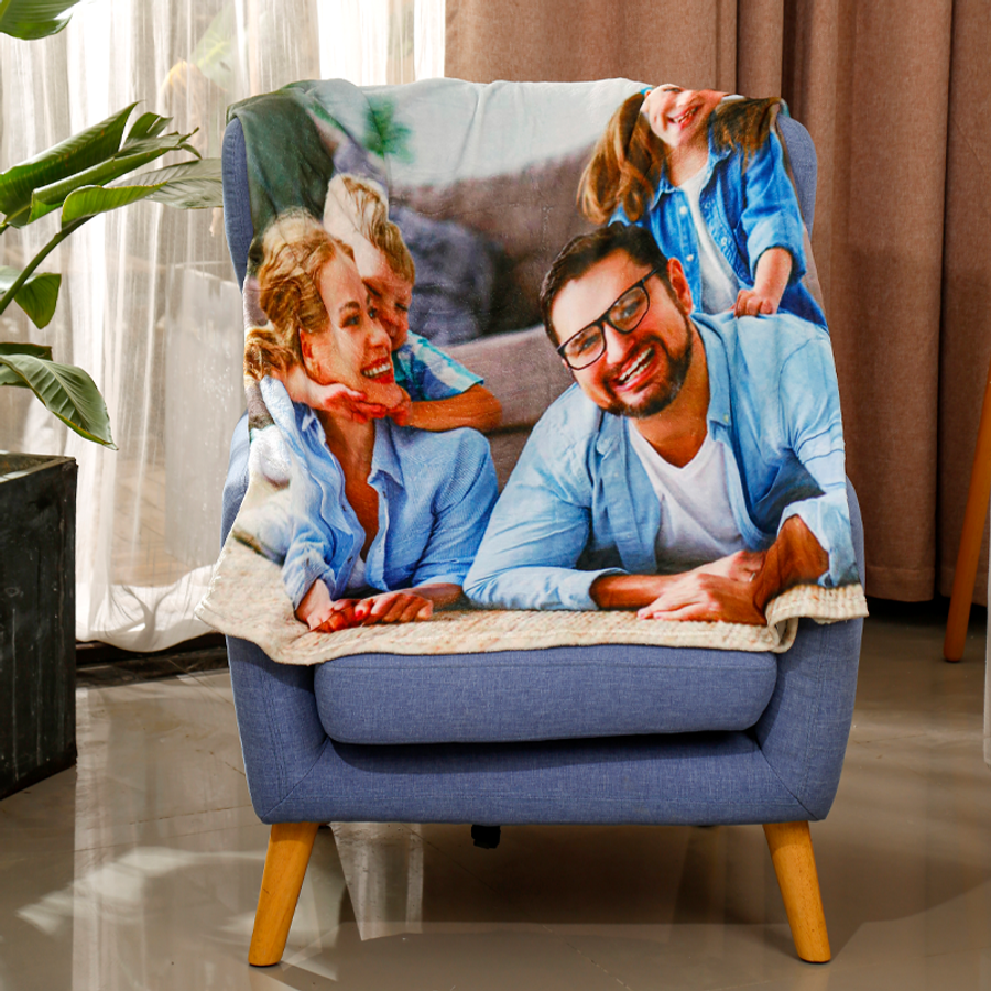 Plush Fleece Blanket - Custom Patch