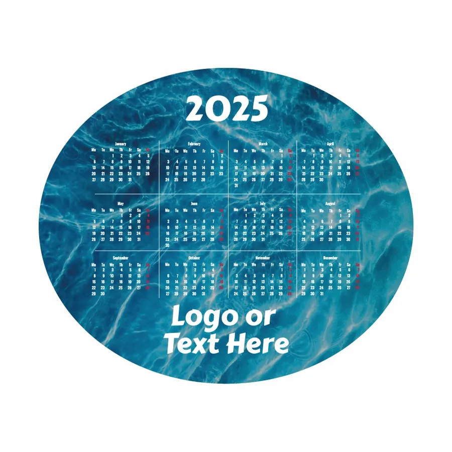 Nautical Calendar Mouse Pad - Custom Patch