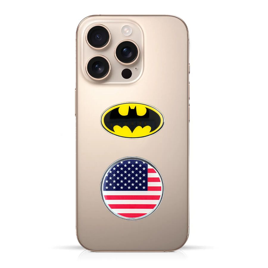 Phone Metal Badge Stickers - Custom Patch