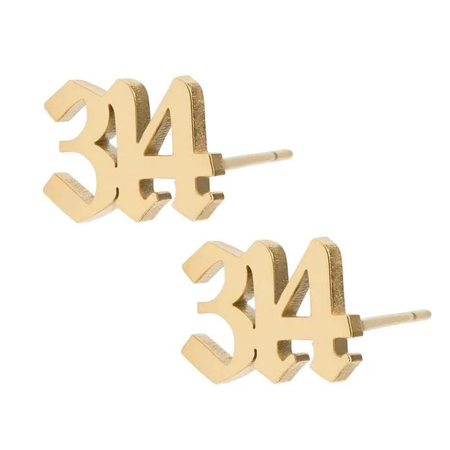 Die Struck Metal Earrings - Custom Patch
