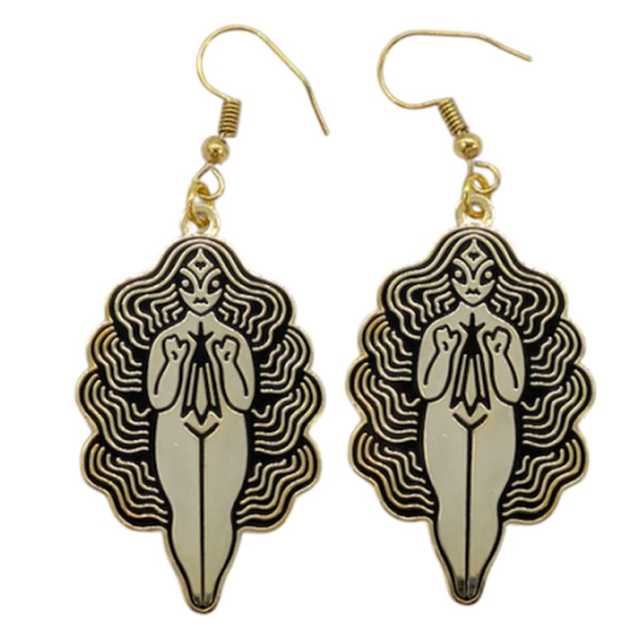 Hard Enamel Metal Earrings - Custom Patch